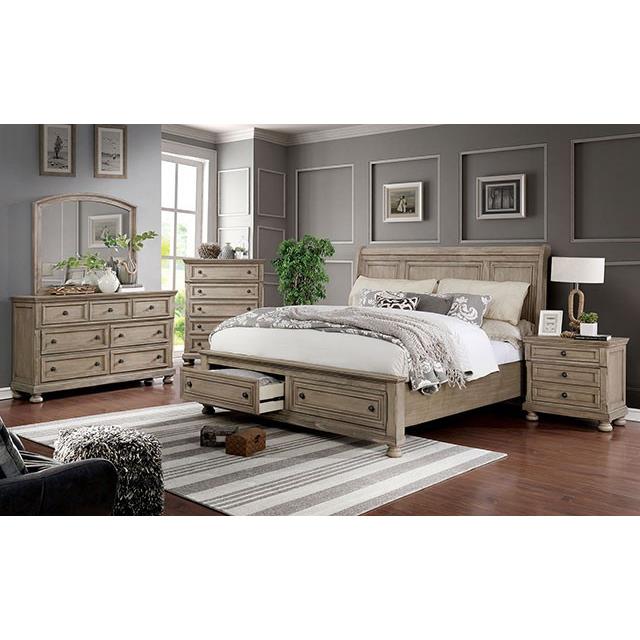 Furniture of America Wells Queen Panel Bed with Storage CM7568Q-BED IMAGE 2