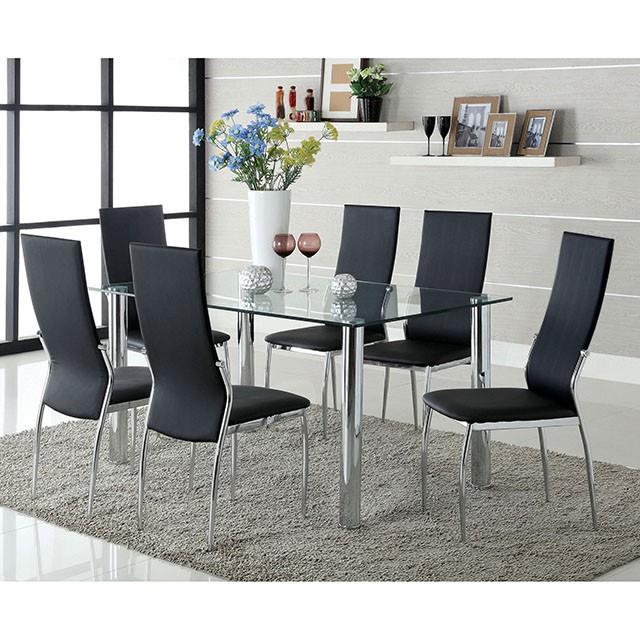 Furniture of America Kalawao Dining Chair CM8310BK-SC-2PK IMAGE 2