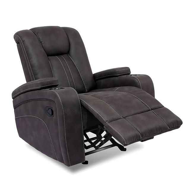 Furniture of America Amirah Glider Fabric Recliner CM9903-CH IMAGE 3