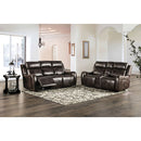 Furniture of America Barclay Power Reclining Leather Look Loveseat CM9906-LV-PK IMAGE 2