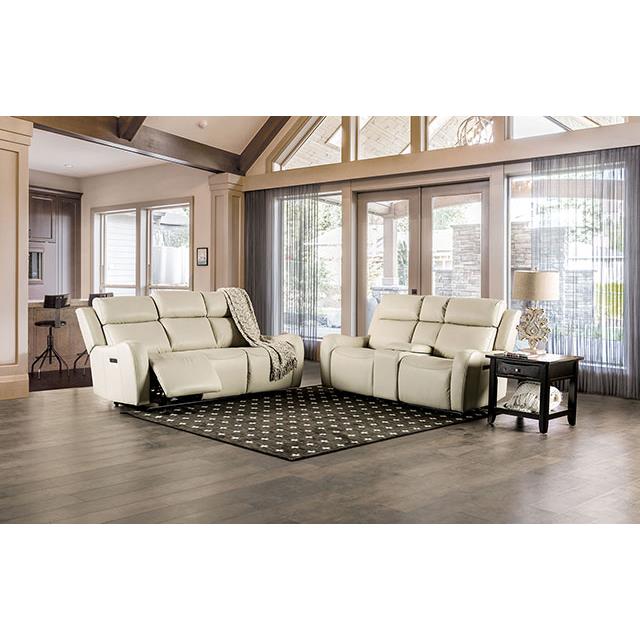 Furniture of America Barclay Power Reclining Leather Look Loveseat CM9907-LV-PK IMAGE 2