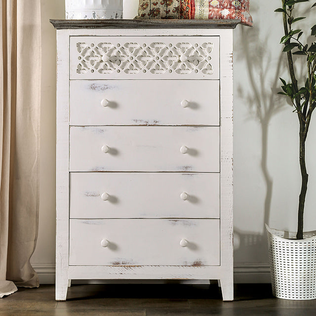 Furniture of America Myrtlemoore 5-Drawer Chest EM7079IV-C IMAGE 3