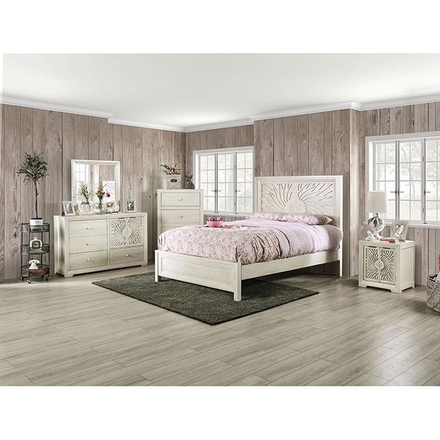 Furniture of America Geneva Full Panel Bed EM7080IV-F-BED IMAGE 2