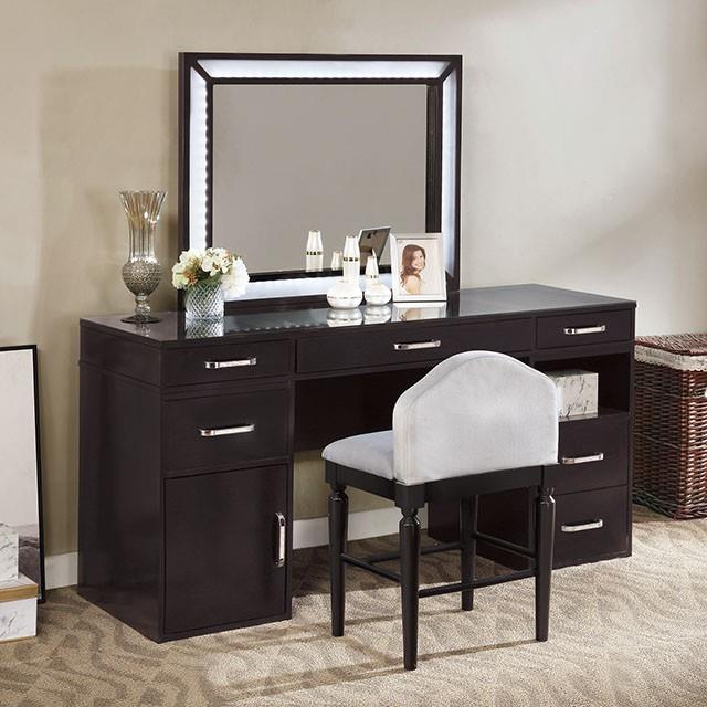 Furniture of America Vickie Vanity Set FOA-DK5684DG-PK IMAGE 1