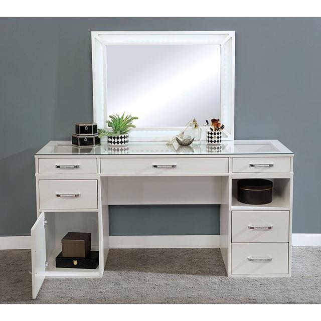 Furniture of America Vickie Vanity Set FOA-DK5684WH-PK IMAGE 5