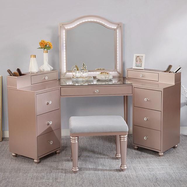 Furniture of America Tracie Vanity Set FOA-DK5686PK-PK IMAGE 1