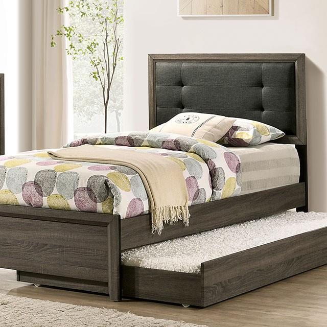 Furniture of America Roanne Full Upholstered Panel Bed FOA7927F-BED IMAGE 1