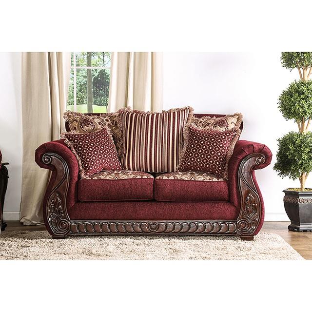 Furniture of America Tabitha Stationary Loveseat SM6110-LV IMAGE 2