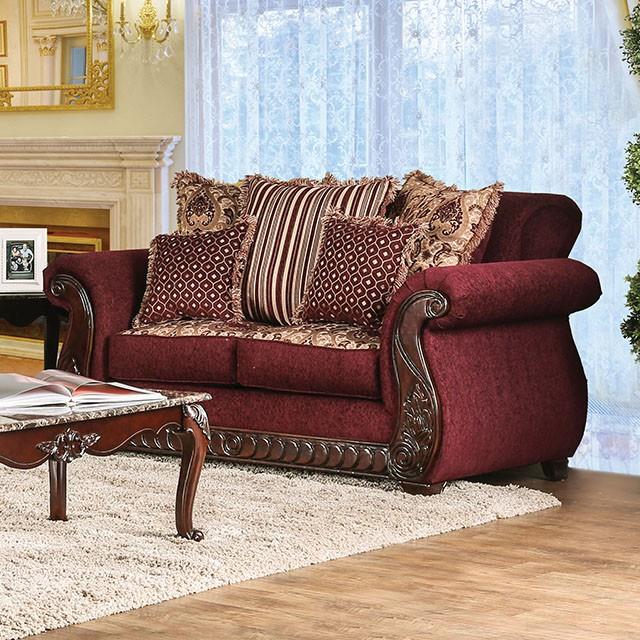 Furniture of America Tabitha Stationary Loveseat SM6110-LV IMAGE 6