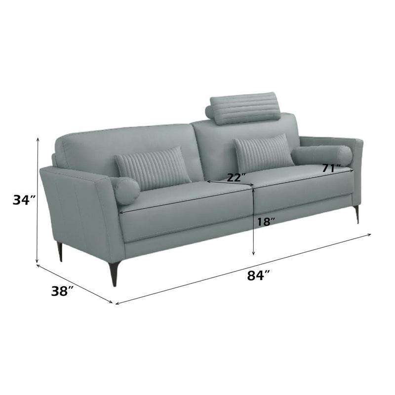 Acme Furniture Tussio LV00946 Sofa with 5 Pillows IMAGE 4