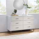 Acme Furniture Myles AC00960 Dresser - White & Champagne IMAGE 1