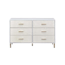 Acme Furniture Myles AC00960 Dresser - White & Champagne IMAGE 3