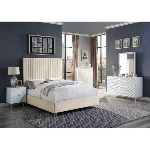 Acme Furniture Edzia King Upholstered Panel Bed BD00962EK IMAGE 5