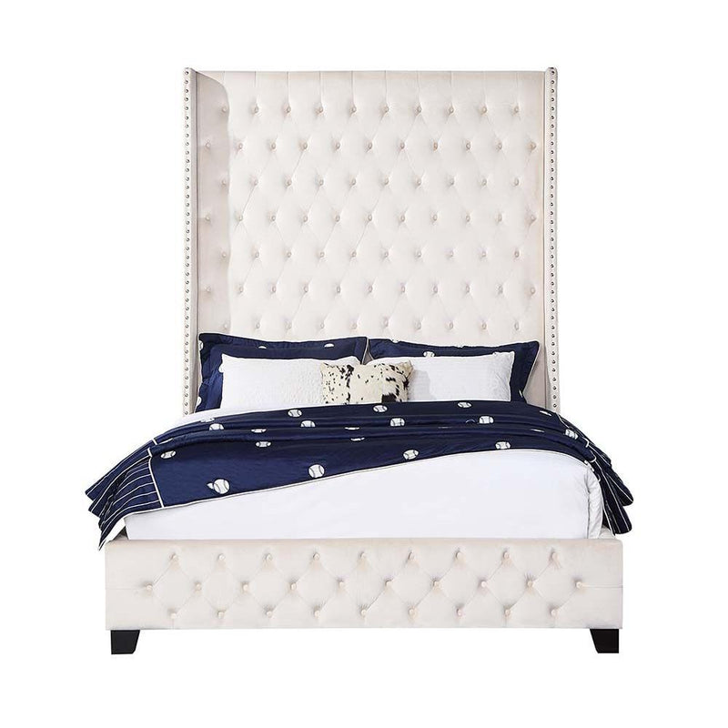 Acme Furniture Fabrice Queen Upholstered Panel Bed BD00965Q IMAGE 2