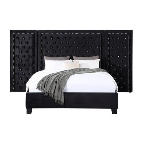 Acme Furniture Damazy King Upholstered Panel Bed BD00974EK IMAGE 2