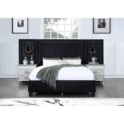 Acme Furniture Damazy King Upholstered Panel Bed BD00974EK IMAGE 5