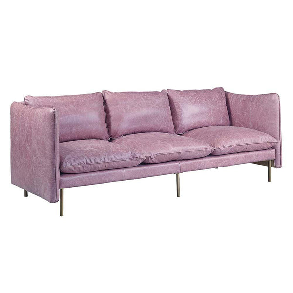 Acme Furniture Metis Stationary Leather Sofa LV01018 IMAGE 1