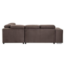 Acme Furniture Acoose LV01025 Sectional Sofa - Brown IMAGE 5