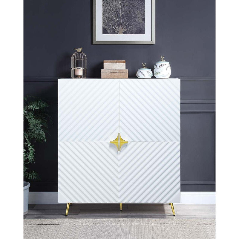 Acme Furniture Gaines AC01031 Cabinet - White IMAGE 4