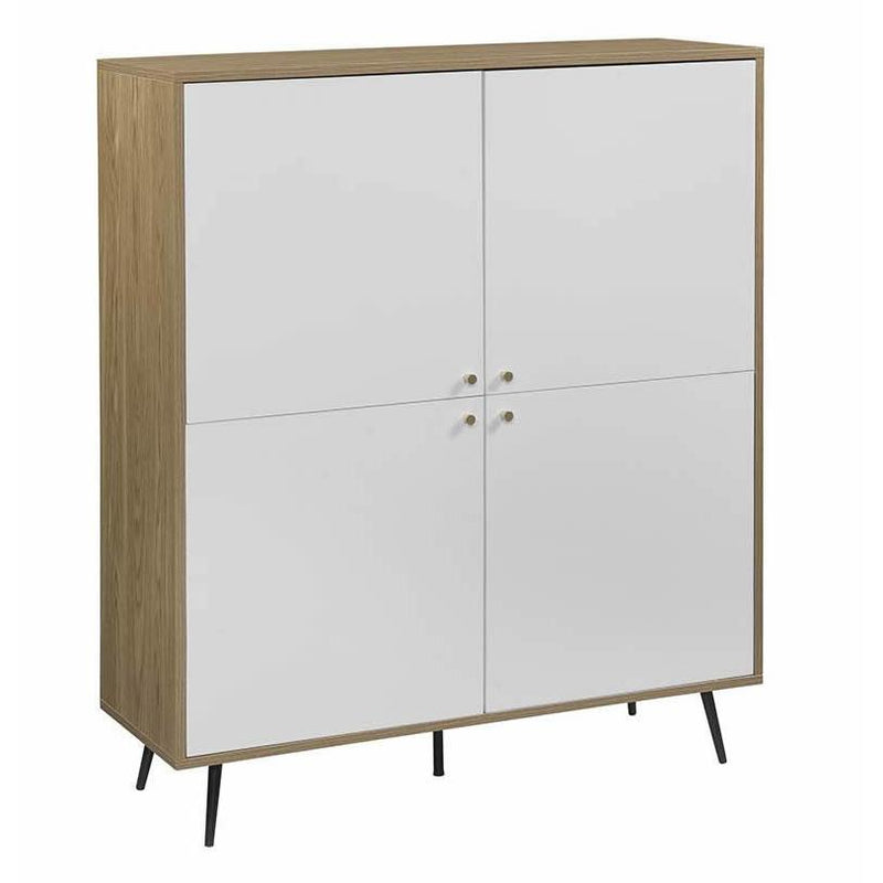 Acme Furniture Gencho AC01069 Cabinet - White and Oak IMAGE 1
