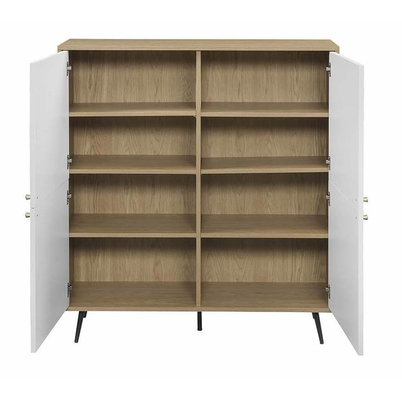 Acme Furniture Gencho AC01069 Cabinet - White and Oak IMAGE 3