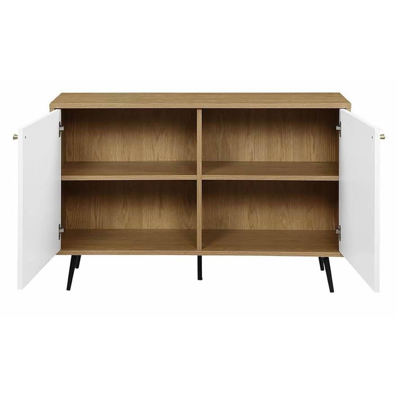 Acme Furniture Gencho AC01071 Console Table - White and Oak IMAGE 3