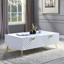 Acme Furniture Gaines LV01139 Coffee Table - White IMAGE 1
