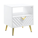 Acme Furniture Gaines LV01140 End Table - White IMAGE 3
