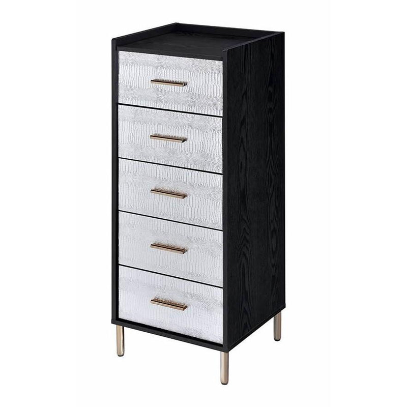 Acme Furniture Myles AC01167 Jewelry Armoire - Black & Silver IMAGE 1