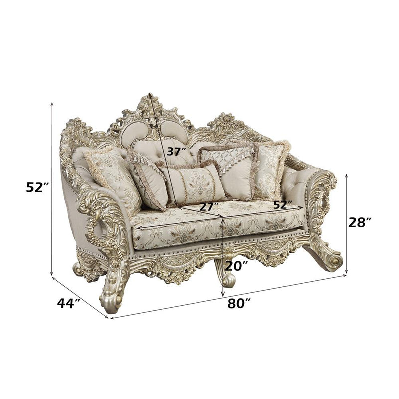 Acme Furniture Danae LV01194 Loveseat with 5 Pillows IMAGE 8