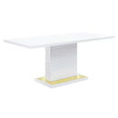 Acme Furniture Gaines DN01258 Dining Table - White IMAGE 2