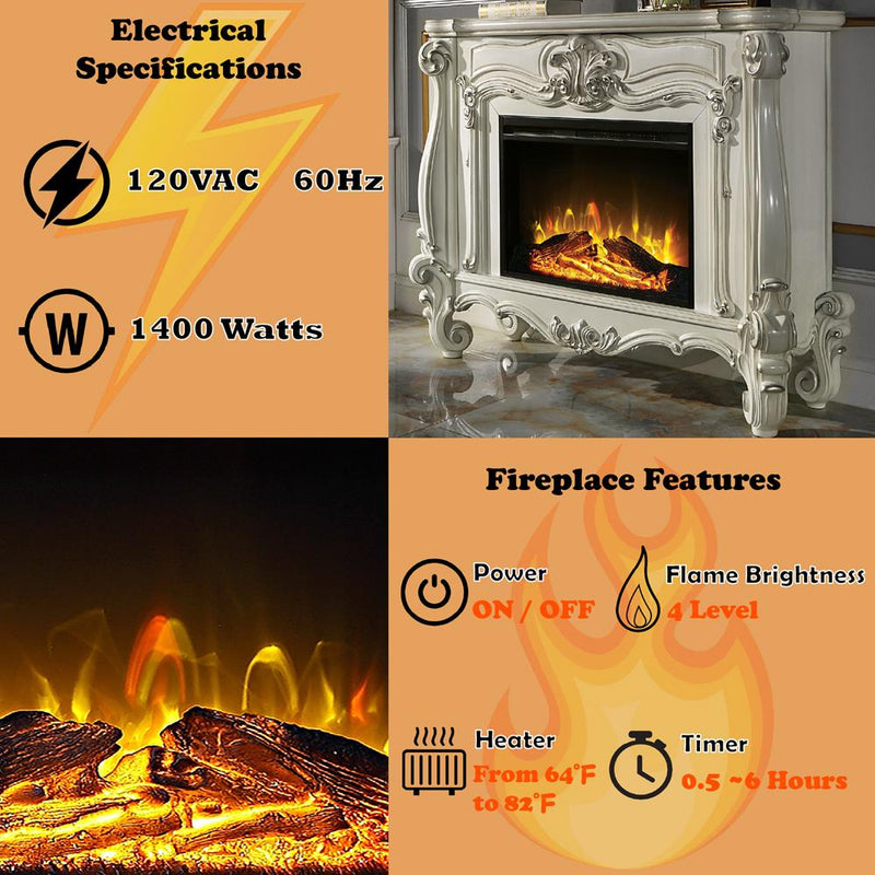 Acme Furniture Versailles AC01316 Fireplace IMAGE 7