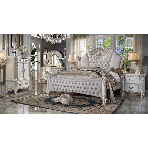 Acme Furniture Vendome King Upholstered Poster Bed BD01335EK IMAGE 5