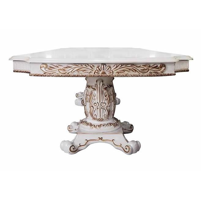 Acme Furniture Vendome Dining Table with Pedestal Base DN01346 IMAGE 3