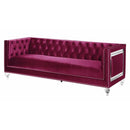 Acme Furniture Heibero LV01400 Sofa - Burgundy IMAGE 1
