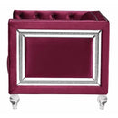 Acme Furniture Heibero LV01400 Sofa - Burgundy IMAGE 3