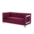 Acme Furniture Heibero LV01401 Loveseat - Burgundy IMAGE 1