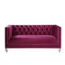 Acme Furniture Heibero LV01401 Loveseat - Burgundy IMAGE 2