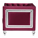 Acme Furniture Heibero LV01402 Chair - Burgundy IMAGE 3