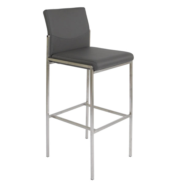 Furnishings' Mate Angle Pub Height Stool BS 030A-GR-SS IMAGE 1