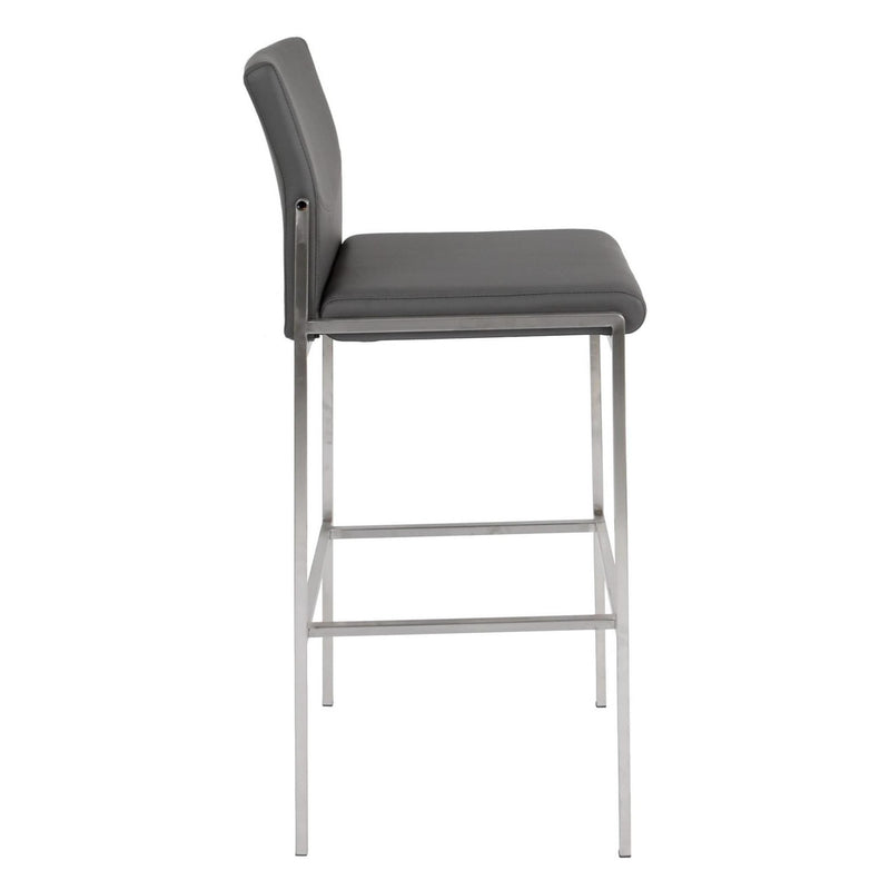 Furnishings' Mate Angle Pub Height Stool BS 030A-GR-SS IMAGE 2