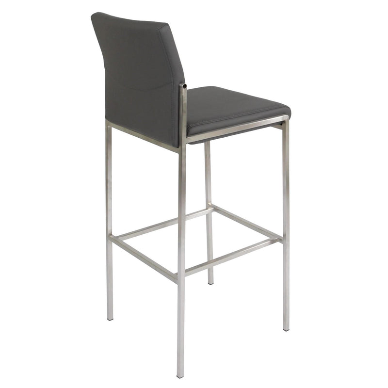 Furnishings' Mate Angle Pub Height Stool BS 030A-GR-SS IMAGE 3