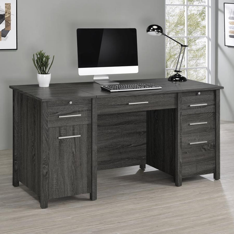 Coaster Furniture Dylan 801576 Lift Top Office Desk - Weathered Grey IMAGE 10