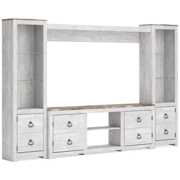 Signature Design by Ashley Willowton W267W13 4 pc Entertainment Center IMAGE 1