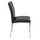  Furnishings' Mate Sid DC 066 Dining Chair - Black/Brushed Stainless Steel IMAGE 3