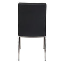  Furnishings' Mate Sid DC 066 Dining Chair - Black/Brushed Stainless Steel IMAGE 4