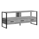 Monarch I 2617 TV Stand - Grey/Black Metal IMAGE 1