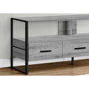 Monarch I 2617 TV Stand - Grey/Black Metal IMAGE 3