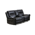  Mazin Furniture Emerson 99927BLK-2C Reclining Loveseat with Center Console IMAGE 1