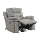 Intercon Furniture Cody Power Leather Recliner CY-RC-140DPR-LGR-C IMAGE 2